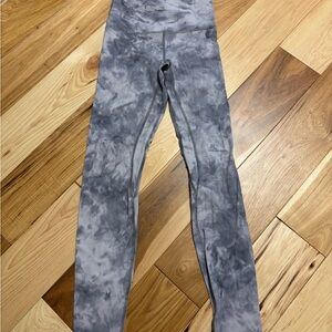 Lululemon Align Leggings Diamond Dye Light Gray Size 4